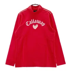 サイズ：LL CALLAWAY キャロウェイ 2024年モデル ハイネック長袖 Tシャツ  レッド系 [240101590041] ゴルフウェア レディース ストスト