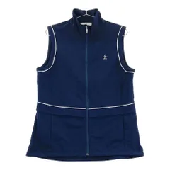 サイズ：LL MUNSING WEAR マンシングウェア 2023年モデル ジップワンピース ベスト  ネイビー系 [240101595097] ゴルフウェア レディース ストスト