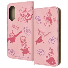 arrowsWe2 ケース 手帳型 ムーミン リトルミイ ピンク キャラクター グッズ いろんなリトルミイ PU レザー 耐衝撃 カード 収納 ポケット ストラップホール 付 スタンド機能付き ムラ染め  【ゆうパケットにて7営業日以内発送】