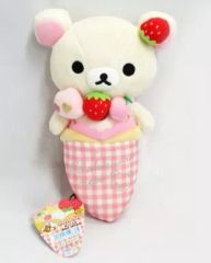 [중고] 봉제인형 코리락쿠마(크레페) 생일케이크 봉제인형(하라주쿠점 1주년 기념) 리락쿠마 스토어 한정 [리락쿠마]