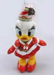【中古】ぬいぐるみ デイジーダック(テーブル・イズ・ウェイティング クリスマスキュイジーヌ) ぬいぐるみバッジ 「クリスマス・ウィッシュ」 東京ディズニーシー限定 