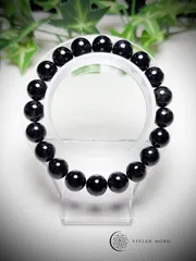 💎天然石✨️針沢山✨️ ブラックルチルクォーツ（ブラックルチル系インクォーツ） ブレスレット   レディース＆メンズ   E731