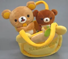 【中古】ぬいぐるみ リラックマ＆こぐまちゃん つれてってぬいぐるみ 「リラックマ」 LOFT限定