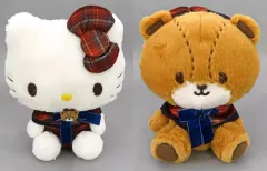 【中古】ぬいぐるみ 全2種セット ティータイムパーティーBIGぬいぐるみ 「ハローキティ」