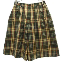 DAKS GOLF ダックスゴルフ チェック ゴルフ パンツ 69-94 グリーン系 レディース 古着