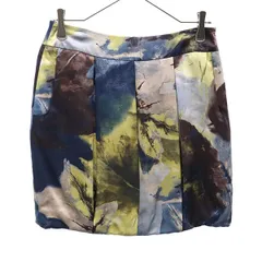 MAX&CO マックスアンドコー 総柄 タック ミニスカート 4 レディース 古着