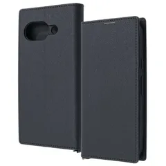 GooglePixel9a ケース 手帳型 ブラック 黒 マグネット不使用 カバー PU レザー 耐衝撃 カード 収納 ポケット ストラップホール 付 スタンド機能付き シンプル 無地 Google 【ゆうパケットにて発送】【7日以内発送】