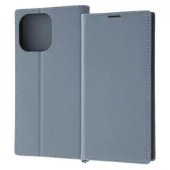 iPhone 14 Pro Max 手帳型 スマホ ケース カバー Durable ブルー ライトグレー 耐衝撃 カード 収納 ポケット ストラップホール 付 スタンド機能付き