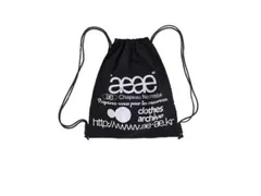 ラスト1点　 aeae ナップサック　チェック　ブルー　ジムサック 新品】韓国 aeae ナップサック リュック ジムサック チェック ブルー