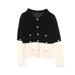 シャネル CHANEL カーディガン ココマークボタン カシミヤ カーディガン レディース Used A