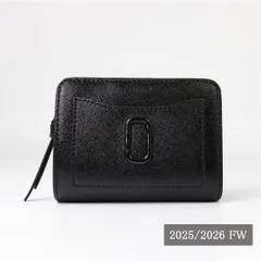 ■MARC JACOBS マークジェイコブス 二つ折り財布 2F3SMP051S07 ザ DTM ユーティリティ スナップショット SNAPSHOT コンパクト ウォレット ミニ  ロゴ ランドジップ 小銭入れ付き ギフト プレゼント