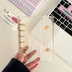 【選べる８カラー】シール帳 リフィル 10枚セット A7サイズ 6穴 クリア 透明 バインダー 透明 クリア 推し活 手帳デコ 3Dシール ぷくぷくシール 立体 シール ぷっくり ぷくぷく 平成 デコシール