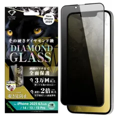 iPhone16e フィルム 全面保護 ガラスフィルム 耐衝撃 ダイヤモンド 10H 覗き見防止 横から見えない iPhone アイフォン アイホン 2025 2月 SE4 後継機 ガラス 画面 保護 シート 化学強化 アルミノシリケート IN-P50F-DP