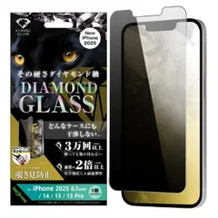 iPhone16e フィルム ガラスフィルム 耐衝撃 ダイヤモンド 10H 覗き見防止 横から見えない iPhone アイフォン アイホン 2025 2月 SE4 後継機 ガラス 画面 保護 シート 平面保護 化学強化 アルミノシリケート IN-P50FA-D