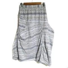 慈雨(ジウ/センソユニコ) ロングスカート サイズ40 M レディース美品  - ライトグレー×ブルー×マルチ