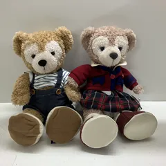 ◆ 【ジャンク品】 Disney ディズニー ぬいぐるみ ダッフィー シェリーメイ 2体 セット 現状品 0.6kg
