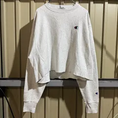 1270 Champion REVERSE WEAVE グレー クロップド丈 スウェット トレーナー チャンピオン リバースウィーブ 古着卸 アメリカ仕入