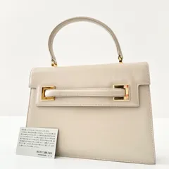 HAMANO 濱野皮革工藝 デニータ フォーマル ハンドバッグ  ベージュ 皇室御用達