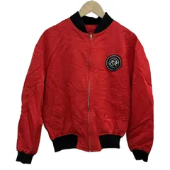 ZOY(ゾーイ) ブルゾン サイズM レディース レッド×黒 tenue de golf/春・秋物/ジップアップ