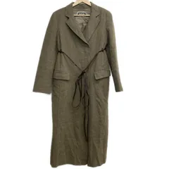 MARLENEDAM(マーレンダム) コート サイズ40 M レディース美品  - グレーベージュ 長袖/肩パッド/ロング丈/冬