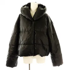 ザラ ZARA ジャケット ブルゾン 中綿 フェイクレザー S 黒 /NR ■OS