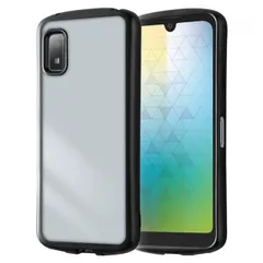 AQUOSwish3 ケース クリア ブラック 透明 メタリック カラー フレーム 背面クリア スマホ カバー 耐衝撃 TPU ソフト シンプル 無地 ストラップホール SH-53D docomo SHARP シャープ METAMORU RT-AQL1TC13