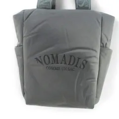 ノマディス NOMADIS 別注 SAC PADDED トートバッグ ロゴプリント カーキ 