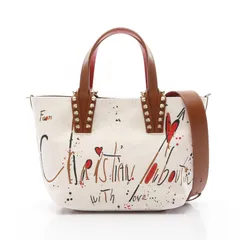 クリスチャンルブタン Christian Louboutin トートバッグ CABATA カバタ グラフィティ 1255259N005 ナチュラル キャンバス レザー 2wayショルダーバッグ レディース 新品のサムネイル