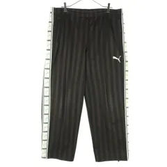 PUMA プーマ 日本製 ワンポイントロゴ トラックパンツ L ブラウン メンズ 古着