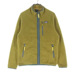 patagonia パタゴニア ワンポイントロゴ 長袖 フリースジャケット XL ブラウン STY65411FA20 キッズ 古着