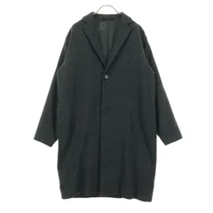 MUJI 無印良品 長袖 ウール チェスターコート XXS グレー メンズ 古着