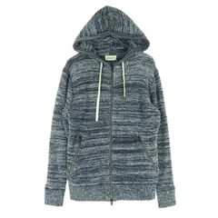 UNITED ARROWS ユナイテッドアローズ 長袖 パイル地 ジップパーカー M ネイビー メンズ 古着