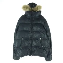 AVIREX VARSITY アビレックスバーシティ 長袖 ダウンジャケット L ブラック メンズ 古着