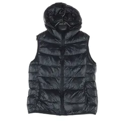 美品 UNIQLO ユニクロ ノースリーブ ダウンベスト L ブラック レディース 古着