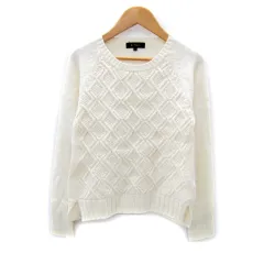 リフレクト Reflect ニット セーター 長袖 ラウンドネック 9 オフホワイト /SY34