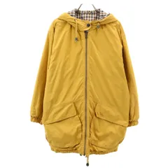 Aquascutum アクアスキュータム 日本製 フーデッド 中綿ジャケット 9 マスタード レディース 古着のサムネイル