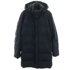 UNIQLO ユニクロ シームレス ダウンコート L ネイビー メンズ 古着