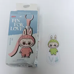 POP MART ミニ ラブブ ピンフォーラブ V グリーン ぬいぐるみ キーホルダー