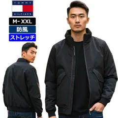 【サイズ選択可】 TOMMY HILFIGER トミーヒルフィガー 2025 メンズ 中綿ジャケット 防風 ストレッチ フード付き 152AP755 (BLK)ブラック 長袖 ブルゾン ジャンパー フーディー アウター 新品【サードウェイブ ゴルフ＆スポーツ】