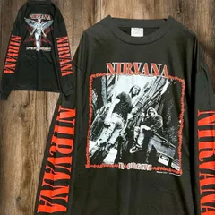 BSJW バンド Tシャツ　長袖　ロンT  ビンテージ　古着  USA製 黒 ニルバーナ　NIRVANA ライブ コンサート ロック　アーティスト XLサイズ  p20/のサムネイル