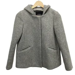 ユナイテッドアローズ グリーンレーベル コート サイズ34 S レディース美品  - ライトグレー 長袖/ショート丈/フード着脱可/冬