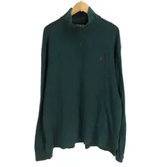 ポロラルフローレン POLO RALPH LAUREN 90S ポニー刺繍 ハーフジップ スウェット メンズ import：XL 