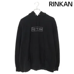 シュプリーム ×カウズ KAWS　  21SS  Chalk Box Logo Hooded Sweatshirt チョークボックスロゴプルオーバーパーカー メンズ L ※12/28～1/6