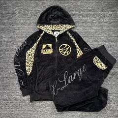 X-LARGE 24karats ベロア ジャージ セットアップ レオパード L 希少✨X-LARGE×24Karats ベロア セットアップ ヒョウ柄 黒 - メルカリ