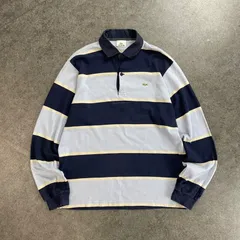LACOSTE L/S Polo ラコステ 長袖 ポロシャツ ボーダー ワニ刺繍 マルチカラー コットン メンズ