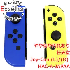 [bn:9] 任天堂　Joy-Con (L)/(R)　ブルー/ネオンイエロー　HAC-A-JAPAA　本体のみ