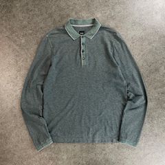 新品未使用！ヒューゴボス 長袖 ポロシャツ 黒タグ ブラック Lサイズ