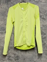 JT179 ラファ Rapha MEN'S PRO TEAM LONG SLEEVE LIGHTWEIGHT JERSEY 長袖 サイクルジャージ 黄 XS ※ほつれ