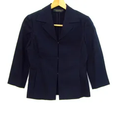 トゥモローランド テーラードジャケット アウター コットン レディース ﾌﾘｰサイズ ネイビー TOMORROWLAND 【中古】