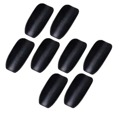 LUCKYBEE 8個セット おしぼり入れ 木目おしぼり受け おしぼりトレイ おしぼり置き 小物入れ置き 手入れも簡単 多用途 ショップ用来客用 業務用 セットブラック 黒